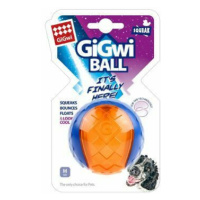 Hračka pre psov GiGwi Ball ball M transparentná modrá/oranžová