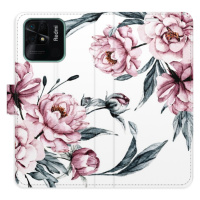 Flipové puzdro iSaprio - Pink Flowers - Xiaomi Redmi 10C