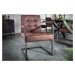 LuxD 24180 Konzolová stolička Cowboy vintage hnedá