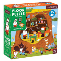 Mudpuppy Podlahové puzzle lesná škôlka s tvarovanými kusmi 25 kusov