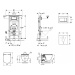 GEBERIT - Duofix Modul na závesné WC s tlačidlom Sigma30, biela/lesklý chróm + Ideal Standard Te