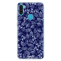 Odolné silikónové puzdro iSaprio - Blue Leaves 05 - Samsung Galaxy M11
