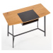 Sconto Písací stôl SCB-41 zlatý dub/čierna
