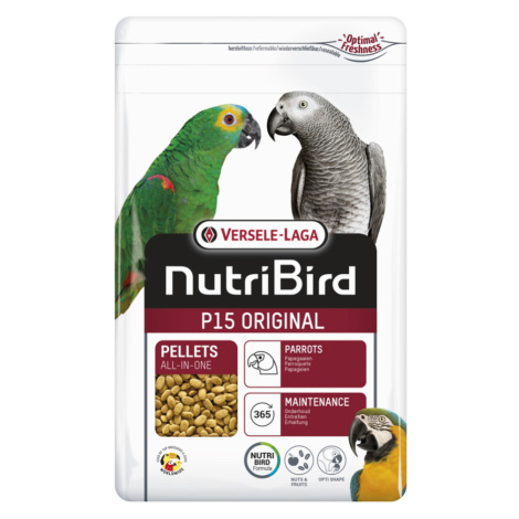 VERSELE LAGA NutriBird P15 Original krmivo pre veľké papagáje 1 kg VERSELE-LAGA
