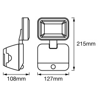 LEDVANCE Battery LED Spotlight nástenná lampa 1pl