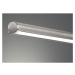 LED stojacia lampa v striebornej farbe s kovovým tienidlom (výška  130 cm) Nami – Fischer & Hons