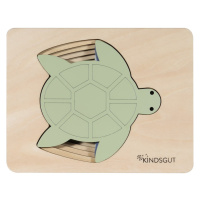 Drevené vkladacie puzzle Turtle – Kindsgut