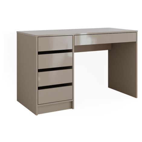 Vicco STÔL Sherry Greige vysoký lesk 55 x 120 cm so zásuvkami