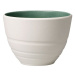 Bielo-zelená porcelánová šálka Villeroy & Boch Leaf, 450 ml