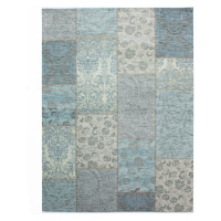 Kusový koberec Manhattan Patchwork Chenille Duck Egg - 120x170 cm Flair Rugs koberce