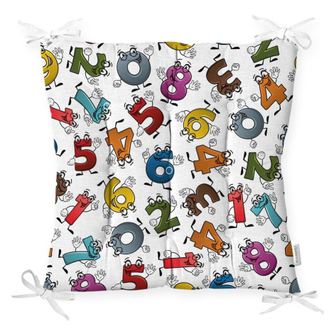Sedák s prímesou bavlny Minimalist Cushion Covers Crazy Numbers, 40 x 40 cm