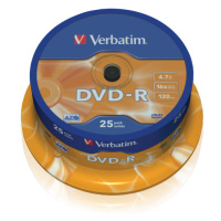 Verbatim DVD-R 4,7GB 16x, 25ks (43522)