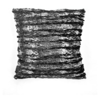 Forbyt, Povlečenie na vankúš, Strieborné pruhy, 40 x 40 cm, čierny