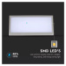 Záhradné LED nástenné svietidlo Soft M 12W, 4200K, 600lm, IP65, sivé VT-8054 (V-TAC)