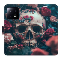 Flipové puzdro iSaprio - Skull in Roses 02 - Xiaomi 13