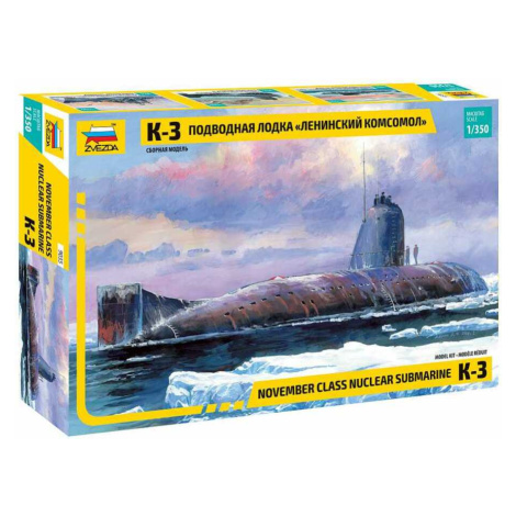 Model Kit ponorka 9035 - Nuclear Submarine K-3 (1:350) Zvezda