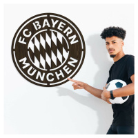 Drevené logo klubu - FC Bayern Munchen