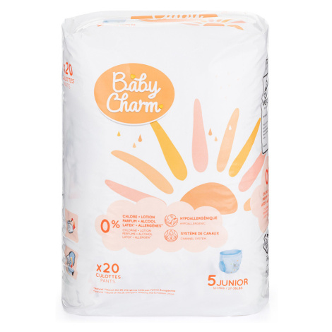 BABY CHARM Super Dry Flex Junior Pant veľ. 5 nohavičkové plienky 12-17 kg 20 ks