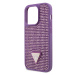 Guess Rhinestones Triangle Metal Logo Apple iPhone 15 Pro Max GUHCP15XHDGTPU Purple