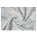 Krémovo-tyrkysovomodrá záclona 140x260 cm Mizar - Mendola Fabrics