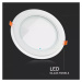 Mini LED panel okrúhly Glass zapustený 18W, 6400K, 1260lm, VT-1881G (V-TAC)