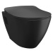 SAPHO - PAULA WC sedátko, SLIM, Soft Close, čierna matná KC0903.01.14