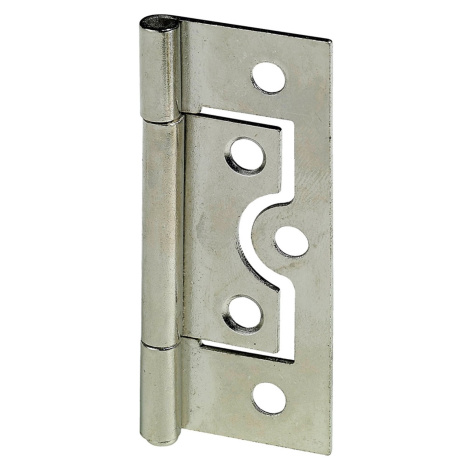 Záves pre lamelové dvere, oceľ niklovaná, 2 ks, 75 x 32 mm