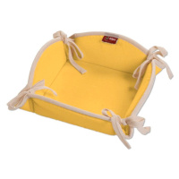 Dekoria Textilný košík, žltá, 20 x 20 cm, Loneta, 133-40