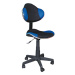 Signal Kancelárska stolička Q-G2 modro/čierna