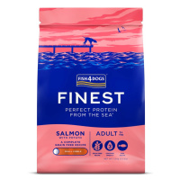 FISH4DOGS Granule veľké pre dospelých psov Finest losos so zemiakmi 1,5kg, 1+