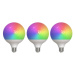 LUUMR Smart LED, 3, E27, G125, 9W, RGBW, CCT, matná, Tuya