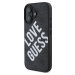 Guess Leather 4G Big Love Kryt s MagSafe pre iPhone 16, Čierny