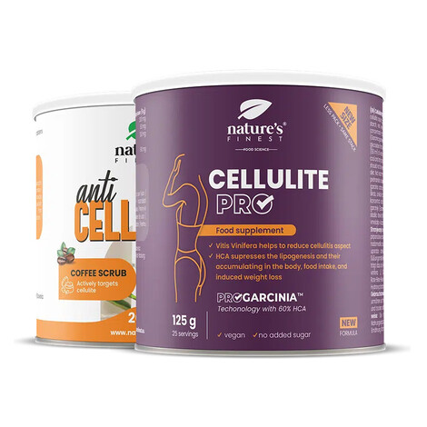 Nature's Finest Double Cellulite Attack | 2krokový režim pro vzhled celulitidy | garcinie + extr