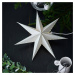 Živá dekoratívna hviezda, závesná, sivá, Ø 45 cm