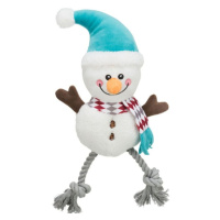 Xmas SNOWMAN, vianočný snehuliak, plyš/bavlna, 41 cm