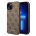 Kryt Guess GUHCP14SG4GFBR iPhone 14 6,1" brown hard case 4G Metal Gold Logo (GUHCP14SG4GFBR)