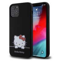 Hello Kitty Liquid Silicone Daydreaming Logo Zadný Kryt pre iPhone 12/12 Pro Black