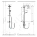 HANSGROHE HANSGROHE - Crometta Sprchový set 240 Showerpipe na renovácie, 1 prúd, EcoSmart, chróm