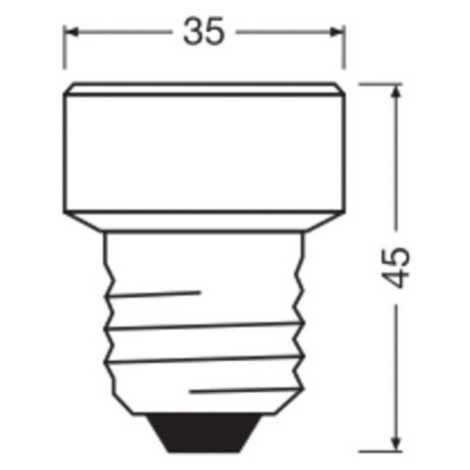 OSRAM LED žiarovka Star Flat E27 3,5W 4 000K vymeniteľný krúžok