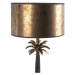 Stolná lampa Art Deco bronzová s bronzovým tienidlom 35 cm - Areka