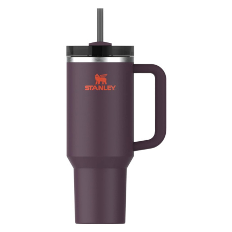 Tmavofialová termoska so slamkou z nehrdzavejúcej ocele 1,18 l Quencher H2.0 FlowState Tumbler P Stanley
