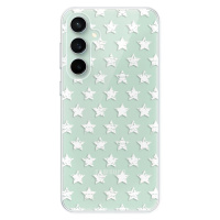 Odolné silikónové puzdro iSaprio - Stars Pattern - white - Samsung Galaxy S23 FE