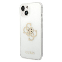 Kryt na Apple iPhone 14 Plus Guess Big 4G Full Glitter GUHCP14MPCUGL4GTR Transparentné