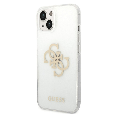 Kryt na Apple iPhone 14 Plus Guess Big 4G Full Glitter GUHCP14MPCUGL4GTR Transparentné