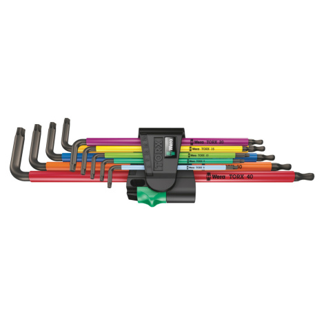 WERA Sada uhlových kľúčov TORX Multicolour XL, 9 dielna