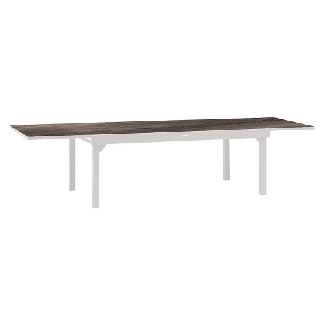 DEOKORK Hliníkový stôl VALENCIA 200/320 cm (biela)