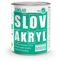 SLOVAKRYL ZÁKLAD - Základná farba na drevo 0,75 kg 0100 - biela