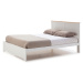 Biela dvojlôžková posteľ s roštom 160x200 cm Akira - Marckeric