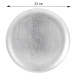Dekoračný tanier strieborný 33 cm