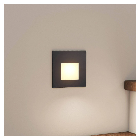 Arcchio LED vstavané svietidlo Vexi, 7,8 cm x 7,8 cm, čierna, CCT